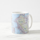San Francisco & Bay Area Map Kaffeetasse (VorderseiteRechts)