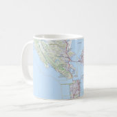 San Francisco & Bay Area Map Kaffeetasse (Vorderseite Links)