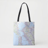 San Francisco & Bay Area Map Tasche (Vorderseite)