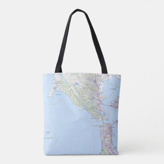 San Francisco & Bay Area Map Tasche (Rückseite)