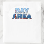 San Francisco Bay Area Ovaler Aufkleber (Tasche)