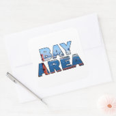 San Francisco Bay Area Quadratischer Aufkleber (Umschlag)
