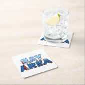 San Francisco Bay Area Rechteckiger Pappuntersetzer (Vor Ort)