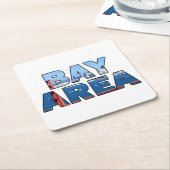 San Francisco Bay Area Rechteckiger Pappuntersetzer (angewinkelt)