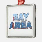 San Francisco Bay Area Silbernes Ornament (Links)