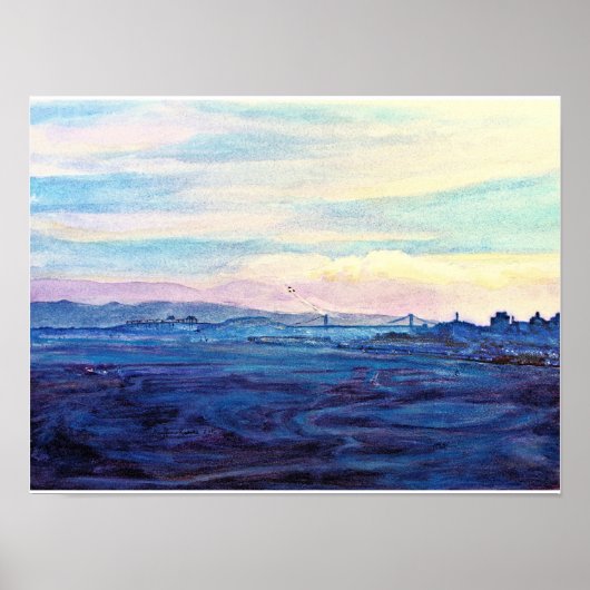 San Francisco Bay, Blue Angels 1984 Poster (Vorne)