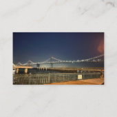 San Francisco Bay Bridge Business Card Visitenkarte (Rückseite)