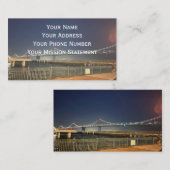 San Francisco Bay Bridge Business Card Visitenkarte (Vorne/Hinten)