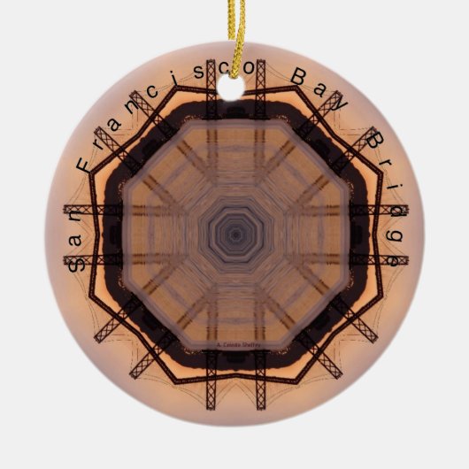 San Francisco Bay Bridge Keramik Ornament (Vorne)