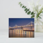 San Francisco Bay Bridge Postcard Postkarte (Stehend Vorderseite)
