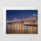 San Francisco Bay Bridge Postcard Postkarte (Vorne/Hinten)