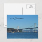 San Francisco Bay Bridge Postkarte (Vorne/Hinten)