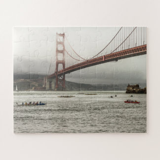 San Francisco Bay California Auslegerkanu-Rennen Puzzle