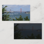 San Francisco Bay gesehen vom Precidio Visitenkarte (Vorne/Hinten)