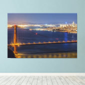 San Francisco Bay in der Nacht Leinwanddruck (Insitu (Holzboden))