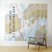 San Francisco Bay / Marin Landkreis CA Nautic Char Wandteppich (Beispiel (Horizontal))