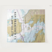 San Francisco Bay / Marin Landkreis CA Nautic Char Wandteppich (Vorderseite (Horizontal))