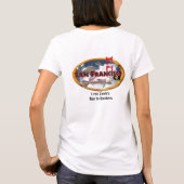 San Francisco Bay mit personalisierten Wörtern T-Shirt (Rückseite)