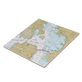 San Francisco Bay Nautical Chart Fliese (Seite)