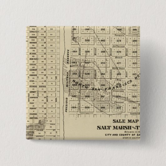 San Francisco Bay Salt Marsch 2 Button (Vorderseite)