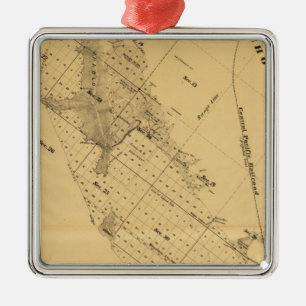 San Francisco Bay Salt Marsch Silbernes Ornament