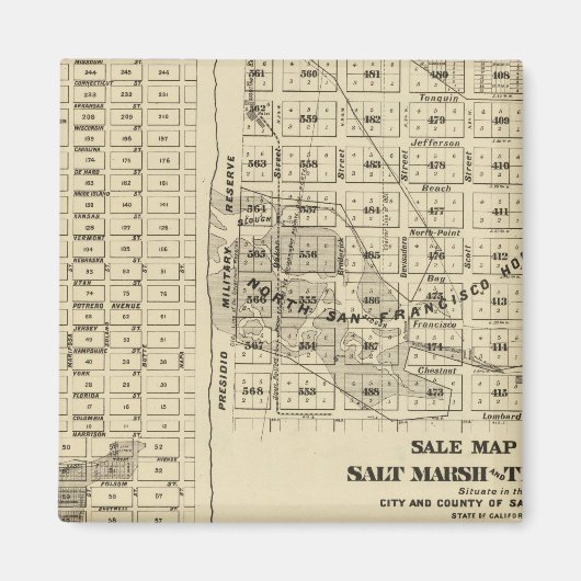 San Francisco Bay Salt Marsh 2 Magnet (Vorne)