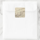 San Francisco Bay Salt Marsh Quadratischer Aufkleber (Tasche)