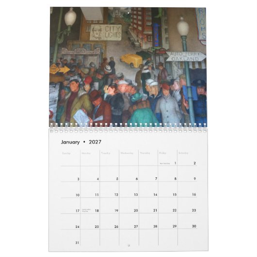 San- Francisco Baybereich 2014 Kalender (Jan 2027)