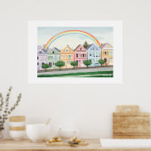 San Francisco bemalt Ladys Extra Large Print Poster (Küche)