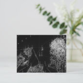 San Francisco Black and White Map Postkarte (Stehend Vorderseite)