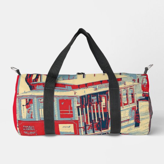 San Francisco blau rot Duffle Bag (Vorderseite)