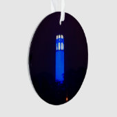 San Francisco Blue Coit Tower Ornament (Vorderseite)