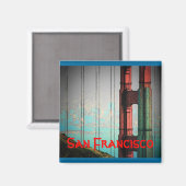 San Francisco (Blue) Magnet (Vorderseite/Rückseite)