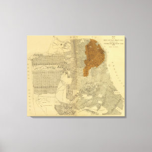 San Francisco brannte Bereich, 1906 Leinwanddruck