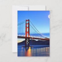 San Francisco Bridge Dankeschön Card Event Einladu