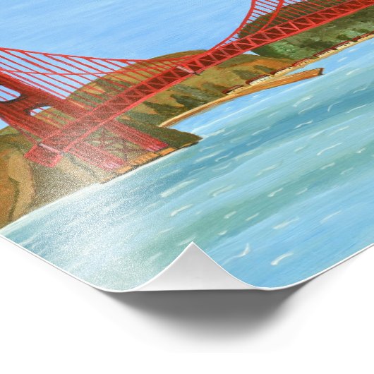 San Francisco Bridge Fotodruck (Ecke)