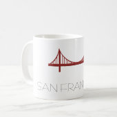 San Francisco Bridge Modern Kaffeetasse (Vorderseite Links)