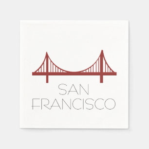 San Francisco Bridge Modern Serviette