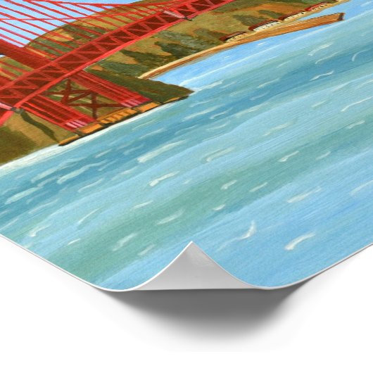 San Francisco Bridge Poster (Ecke)