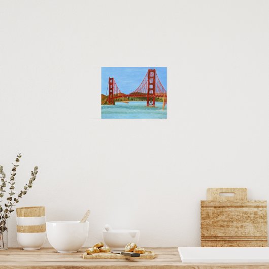 San Francisco Bridge Poster (Küche)