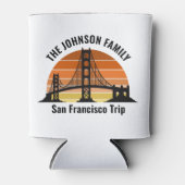 San Francisco Bridge Sunset Custom Souvenir Dosenkühler (Vorderseite)