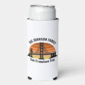 San Francisco Bridge Sunset Custom Souvenir Selters Dosenkühler (Seltzer Vorderseite)