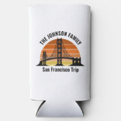 San Francisco Bridge Sunset Custom Souvenir Selters Dosenkühler (Vorderseite)
