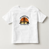 San Francisco Bridge Sunset Custom Trip Kleinkind T-shirt (Vorderseite)
