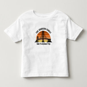 San Francisco Bridge Sunset Custom Trip Kleinkind T-shirt