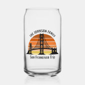 San Francisco Bridge Sunset Custom Trip Souvenir Dosenglas (Vorderseite)
