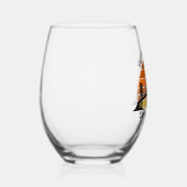 San Francisco Bridge Sunset Custom Trip Souvenir Weinglas Ohne Stiel (Rechts)