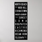 San Francisco Bus Roll Poster (Vorne)