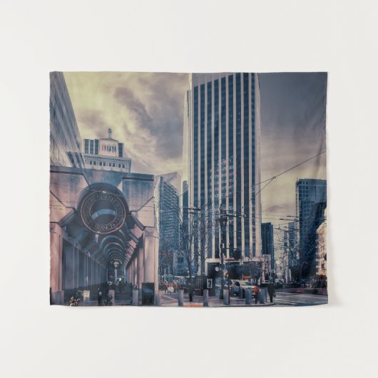 San Francisco Bustling Cityscape Wandteppich (Vorderseite (Horizontal))