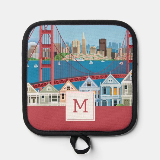 San Francisco, CA | Die Stadt am Meer Topflappen (Vorderseite)